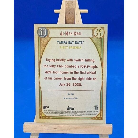2021 Topps Gypsy Queen - Ji-Man Choi #284 - Picture 5 of 5